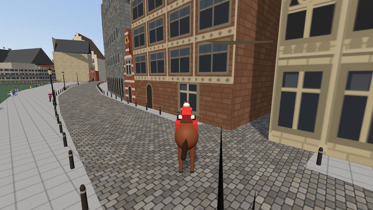 Graslei and Korenlei in Instant Gent, the 3D version of Ghent