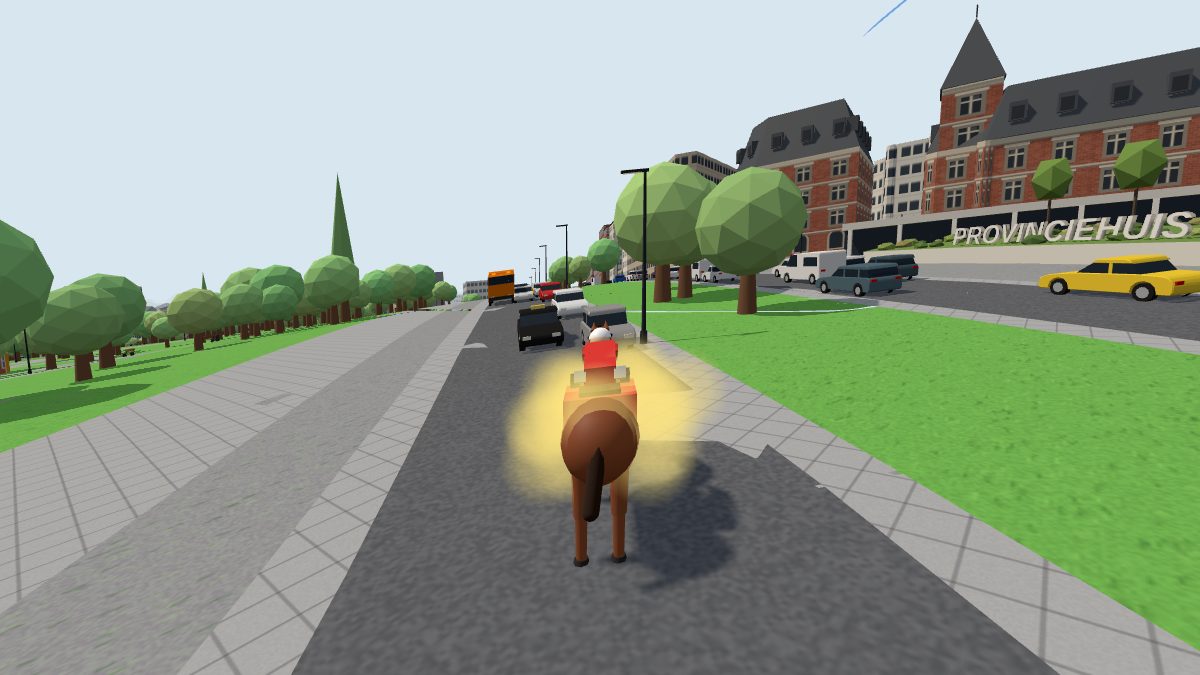 Provinciehuis (Leopoldskazerne) in Instant Gent, de 3D-versie van Gent